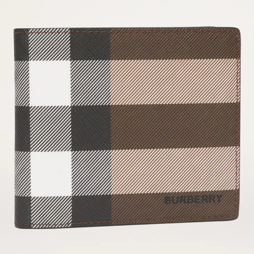 BURBERRY Check Bifold Wallet